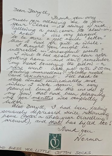 Norma - positive client testimonial