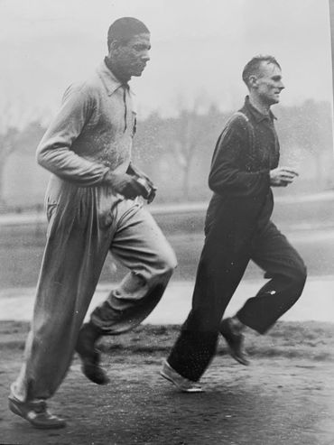 Arthur Wint training