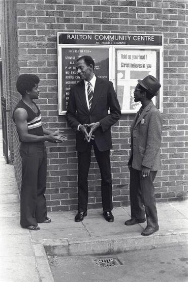 Dr Arthur Wint, Brixton, 1975
Photo:Neil Kenlock
Source: http://expectationsproject.com/library/