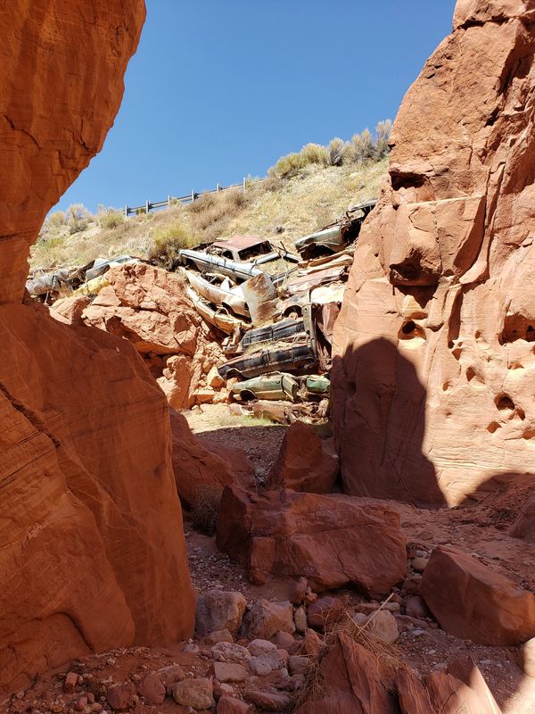 Car crash canyon