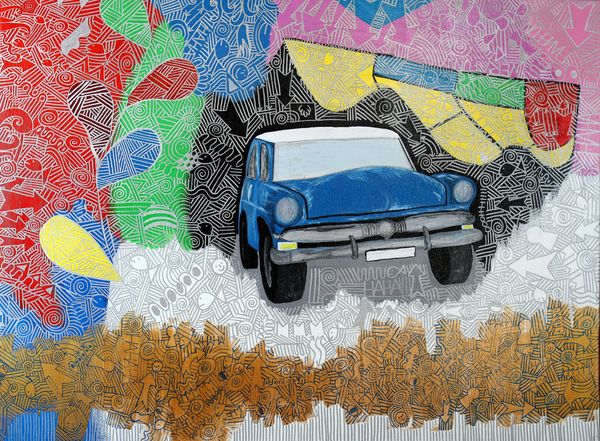 Acrylic painting on canvas