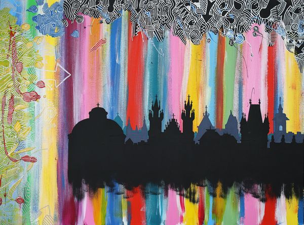 Acrylic painting on canvas