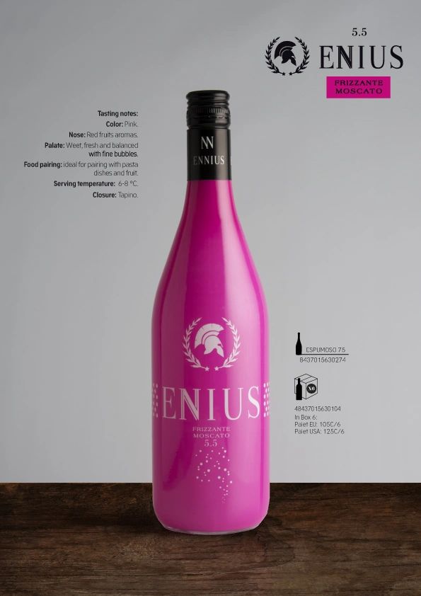 Sparkling wine, Frizzante Moscato, Spanish Product Selection, Pink, Latvia, Baltics