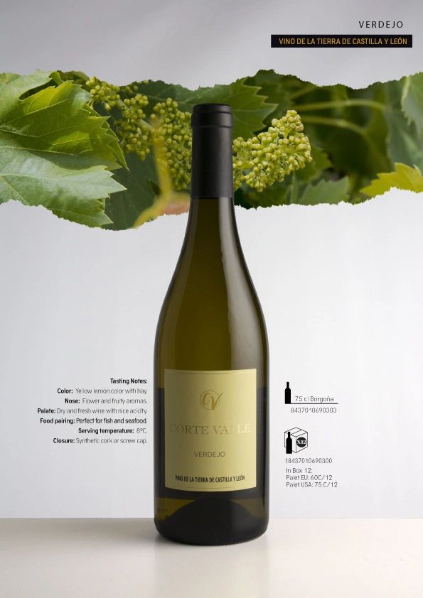 Verdejo, Vinos de la tierra Castilla y leon, Blatic, Latvia, Spanish Products Selection