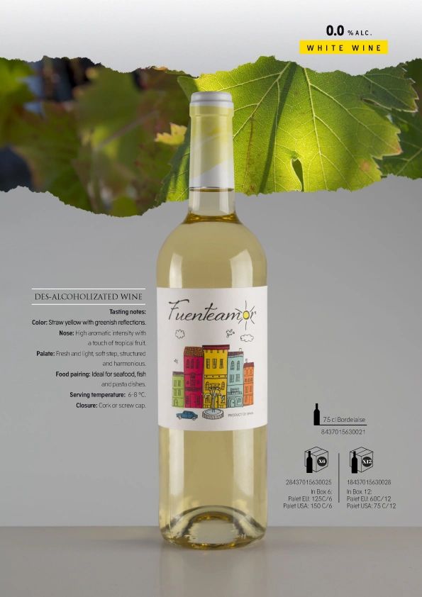 de- alcholized wine, white wine, Latvia, Baltics, Spanish Products Selection, Riga