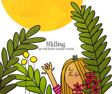 Bright, bold children’s book illustration about a little girl