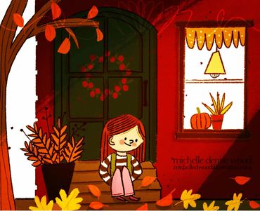 Fall autumnal  illustration 