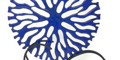 Coral Inspirations in indigo, Dot Galfond, License to Kiln