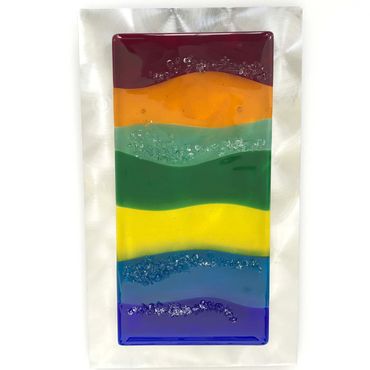 Contemporary Glass Wall Art 
Fine Art Glass Sculpture 
License to Kiln formed Glass by Dot Galfond 