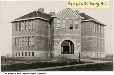 New school building, Campbellsburg, Indiana, 1913
