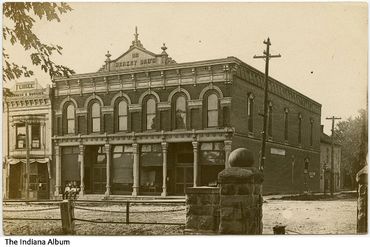 Berkey Bros. and Lingle buildings, Salem, Indiana, circa 1909
