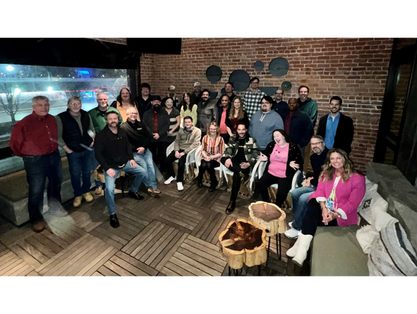 MY Consulting custom software experts enjoying a happy hour in Oklahoma City.