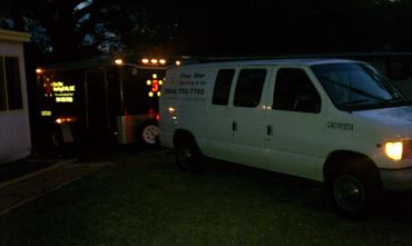 My dad made a post in the past "Getting an early start!"