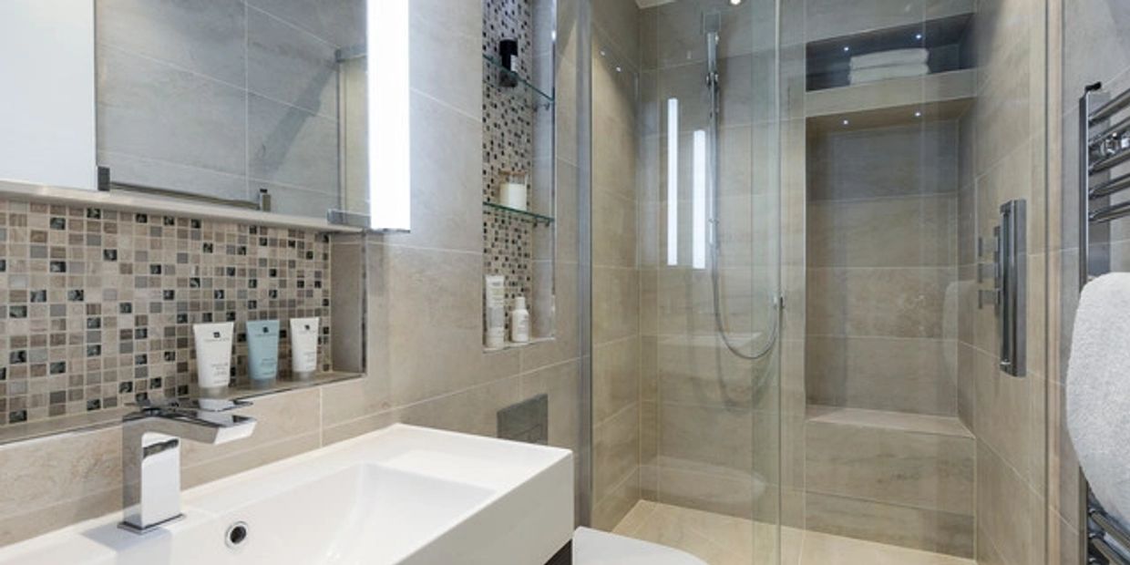 bathroom; shower screen;