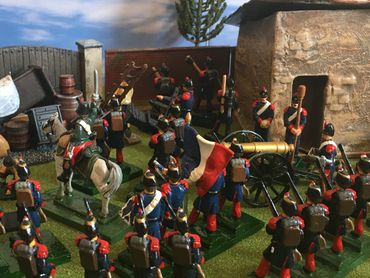 French Army 1850 to 1870 42mm wargames figures, O Gauge.