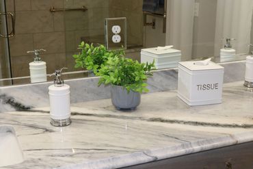 bathroom counter