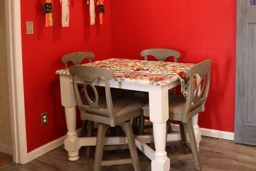 barn door in kitchen
