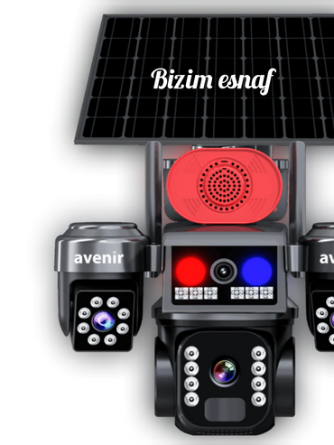 GÜNEŞ ENERJİLİ KAMERA SİM KARTLI KAMERA SİRENLİ KAMERA AVENİR 463 KAMERA SOLAR PANEL KAMERA