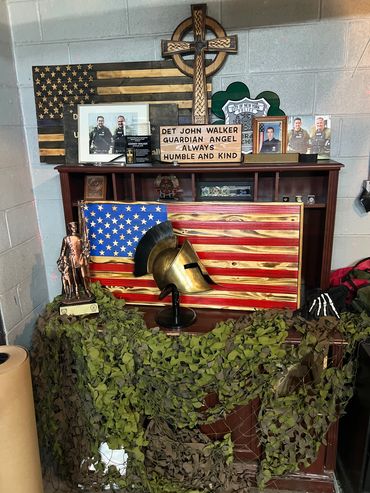 Memorial for our fallen team mate in our team room. Always with us.