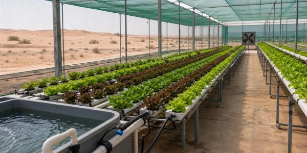 Greenhouse cooling and shade checks before lettuce crop timing