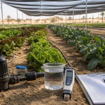 Irrigation water test checklist equipment for crop selection