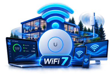 Business WiFi network and wireless access point for a business