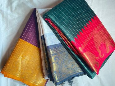 Madurai checked Saree