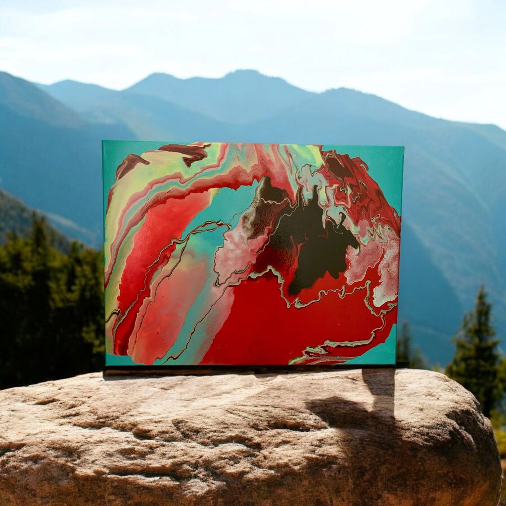 acrylic pour