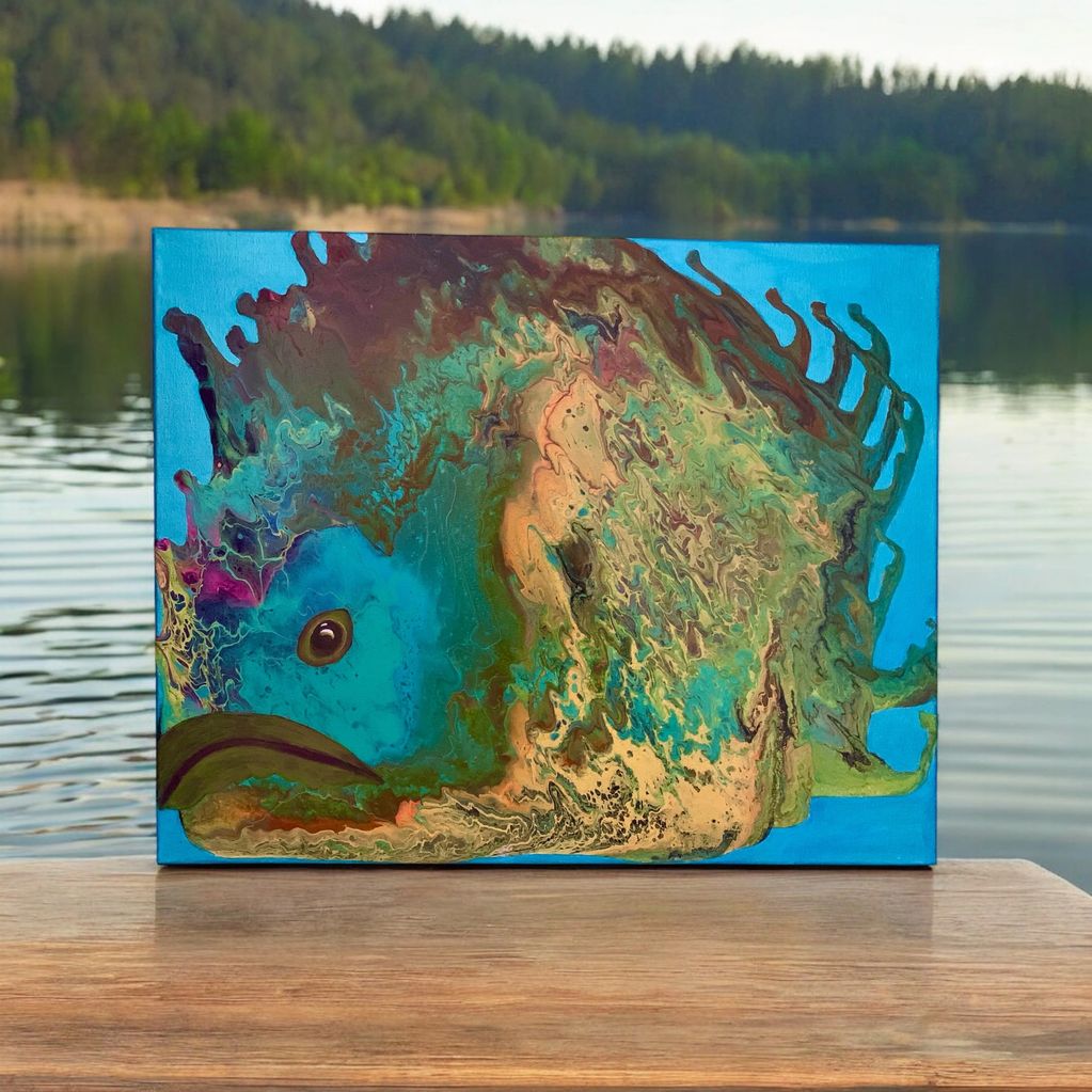 Acrylic Pour/Painting Piece
