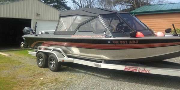 The Boat  is a 24' Boice Jet Inboard, 9.9 Yamaha Trolling motor  comfortably fishes 4.
