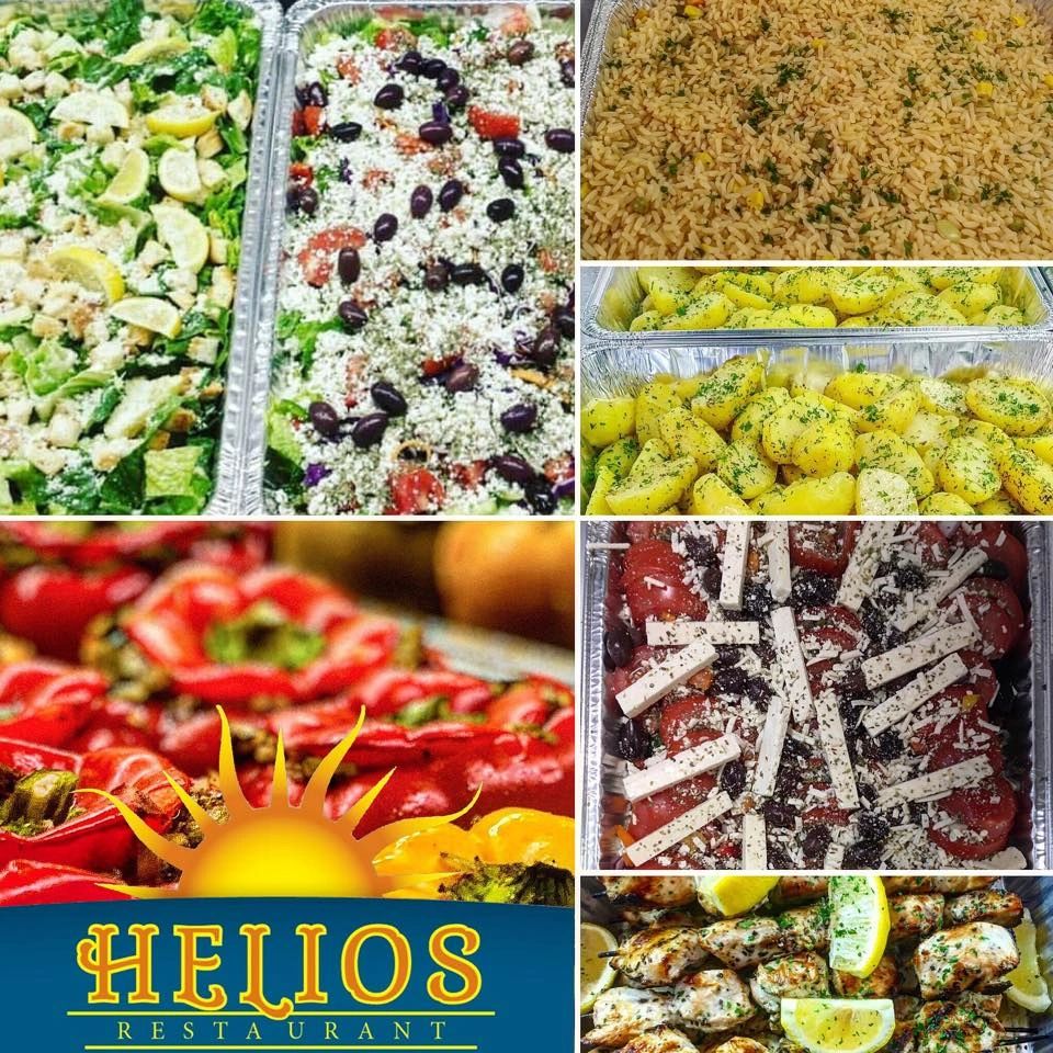 Catering salad rice potato trays caterer