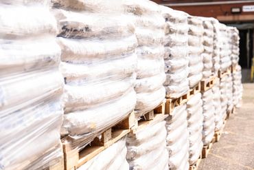 QSalt pallets in our distribution centre.