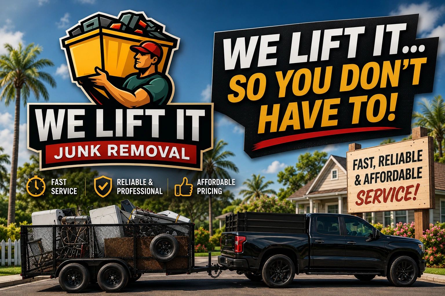 Junk removal service with fast, reliable, and affordable pricing.