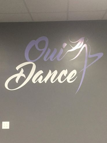 Vinyl wall graphics for dance studio. Medway, MA