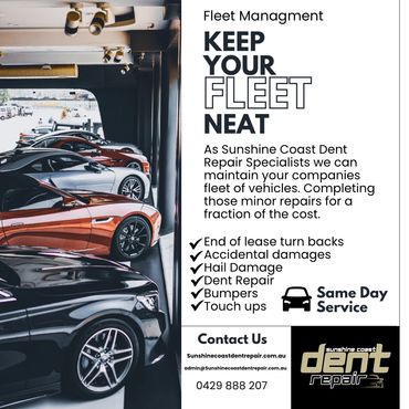 Fleet Management Sunshine Coast
Sunshine Coast Dent Repair