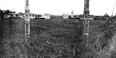 Two temporary burials of Americans of the Polar Bear Expedition in arctic Russia in 1919.