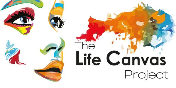 A vivid image of the colours of your life on a white background. You can create your own LifeCanvas.