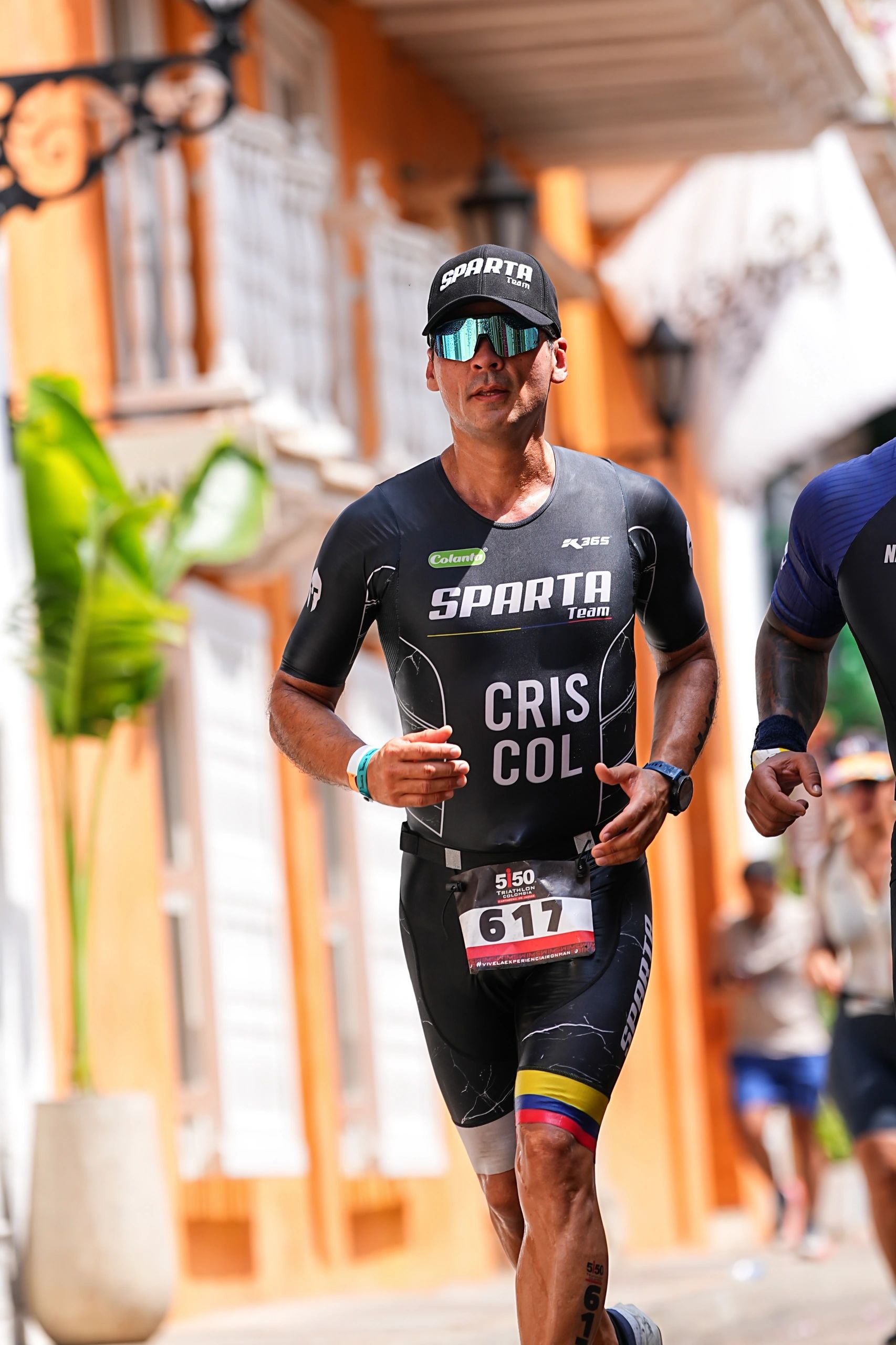 Triatleta corriendo en Cartagena