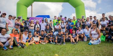 Foto final evento de triatlón