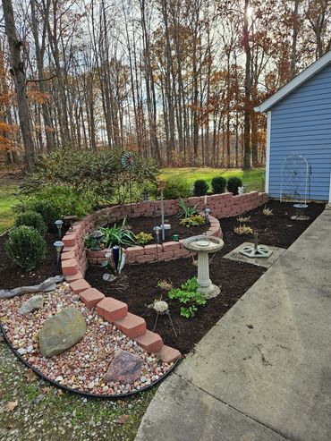 Fall clean out, fresh mulch