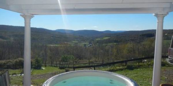 The hot tub is open all year.