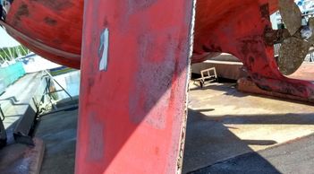 Debonded rudder