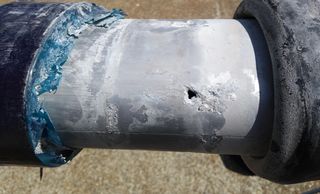 Poultice Corrosion on yacht mast
