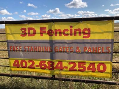 3 D Fencing Free Standing Gates and Panels at Dearmont Ranch