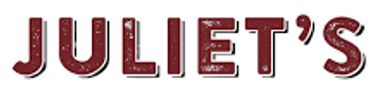 Text logo saying "JULIET'S" in bold red letters with a textured style.