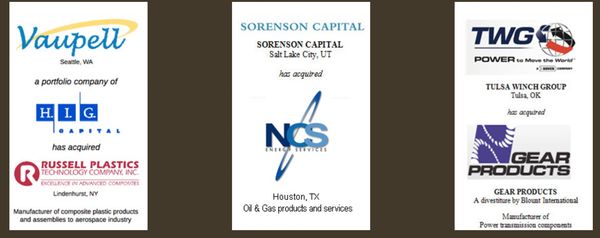 Three corporate acquisition announcements.