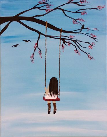 Girl on the swing