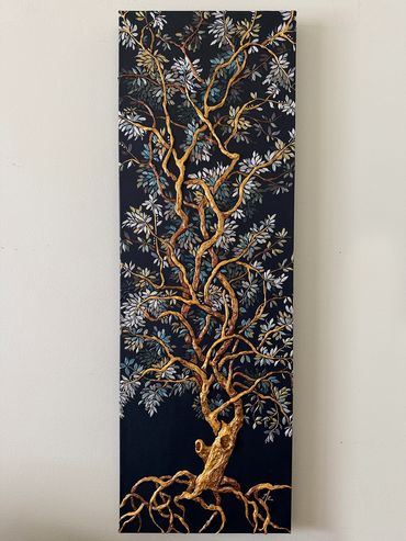 Modern Botanical Art, Illuminated Tree