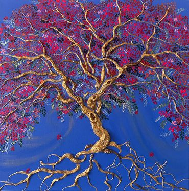 Modern Botanical Art, Illuminated Tree