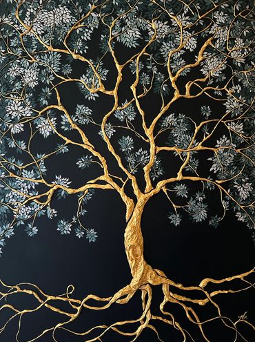 Modern Botanical Art, Illuminated Tree